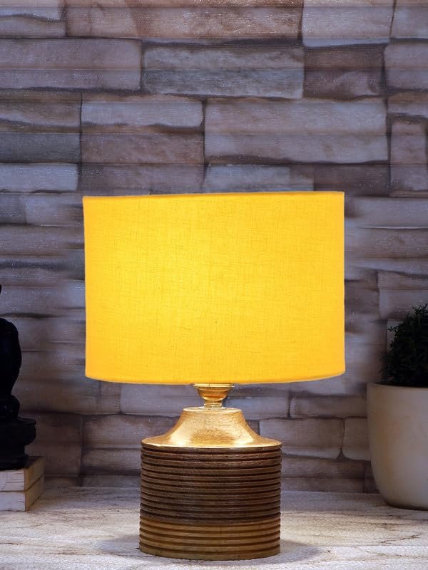 Multicolor Table Lamp | Artistic Mosaic Glass with Sturdy Wood Base | Decorative Ambient Light for Home D�cor | Perfect Blend of Modern & Traditional Style - Model DKK24