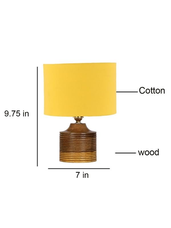 Multicolor Table Lamp | Artistic Mosaic Glass with Sturdy Wood Base | Decorative Ambient Light for Home D�cor | Perfect Blend of Modern & Traditional Style - Model DKK24