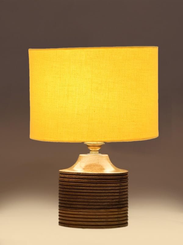 Multicolor Table Lamp | Artistic Mosaic Glass with Sturdy Wood Base | Decorative Ambient Light for Home D�cor | Perfect Blend of Modern & Traditional Style - Model DKK24