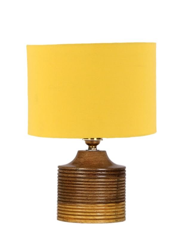 Multicolor Table Lamp | Artistic Mosaic Glass with Sturdy Wood Base | Decorative Ambient Light for Home D�cor | Perfect Blend of Modern & Traditional Style - Model DKK24