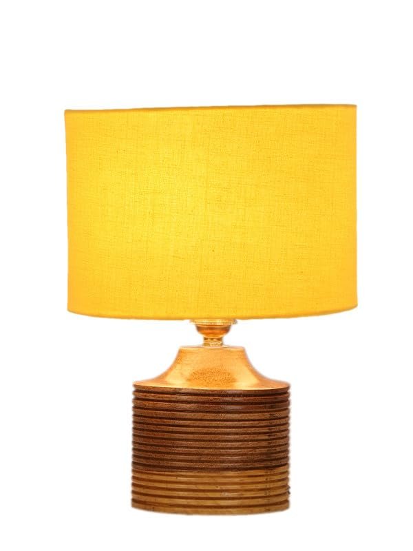 Multicolor Table Lamp | Artistic Mosaic Glass with Sturdy Wood Base | Decorative Ambient Light for Home D�cor | Perfect Blend of Modern & Traditional Style - Model DKK24
