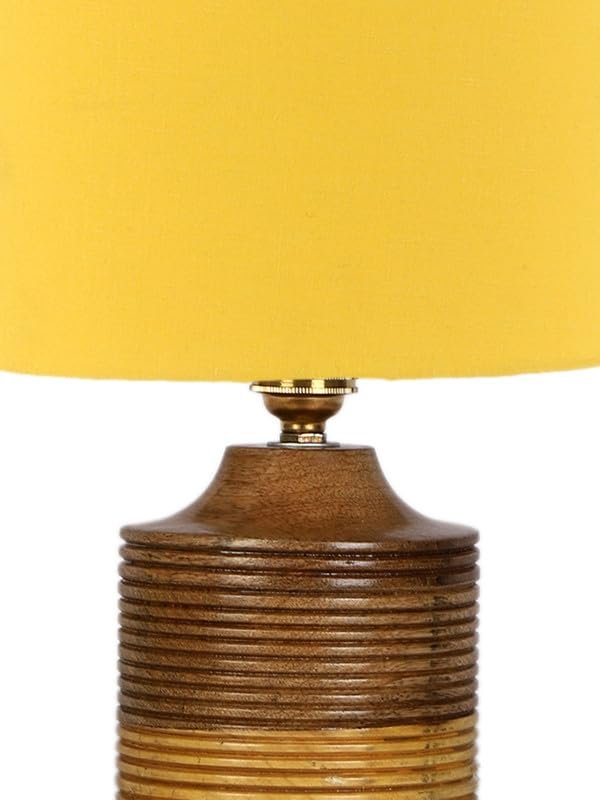 Multicolor Table Lamp | Artistic Mosaic Glass with Sturdy Wood Base | Decorative Ambient Light for Home D�cor | Perfect Blend of Modern & Traditional Style - Model DKK24