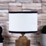 Multicolor Table Lamp | Artistic Mosaic Glass with Sturdy Wood Base | Decorative Ambient Light for Home D�cor | Perfect Blend of Modern & Traditional Style – Model DKK26