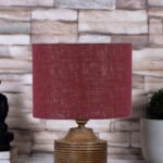 Multicolor Table Lamp | Artistic Mosaic Glass with Sturdy Wood Base | Decorative Ambient Light for Home D�cor | Perfect Blend of Modern & Traditional Style – Model DKK30