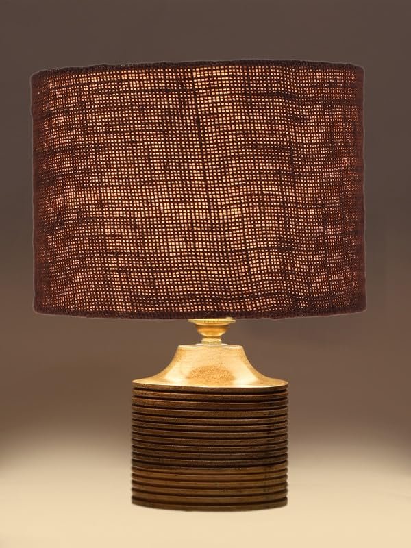 Multicolor Table Lamp | Artistic Mosaic Glass with Sturdy Wood Base | Decorative Ambient Light for Home D�cor | Perfect Blend of Modern & Traditional Style - Model DKK37
