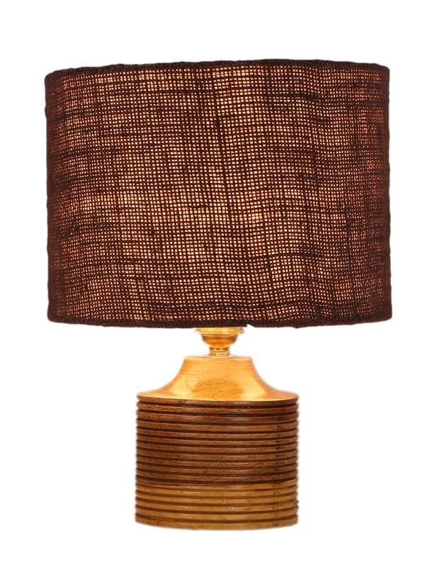 Multicolor Table Lamp | Artistic Mosaic Glass with Sturdy Wood Base | Decorative Ambient Light for Home D�cor | Perfect Blend of Modern & Traditional Style - Model DKK37
