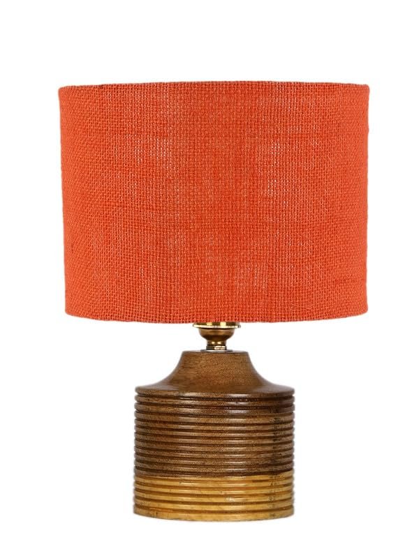 Multicolor Table Lamp | Artistic Mosaic Glass with Sturdy Wood Base | Decorative Ambient Light for Home D�cor | Perfect Blend of Modern & Traditional Style - Model DKK39