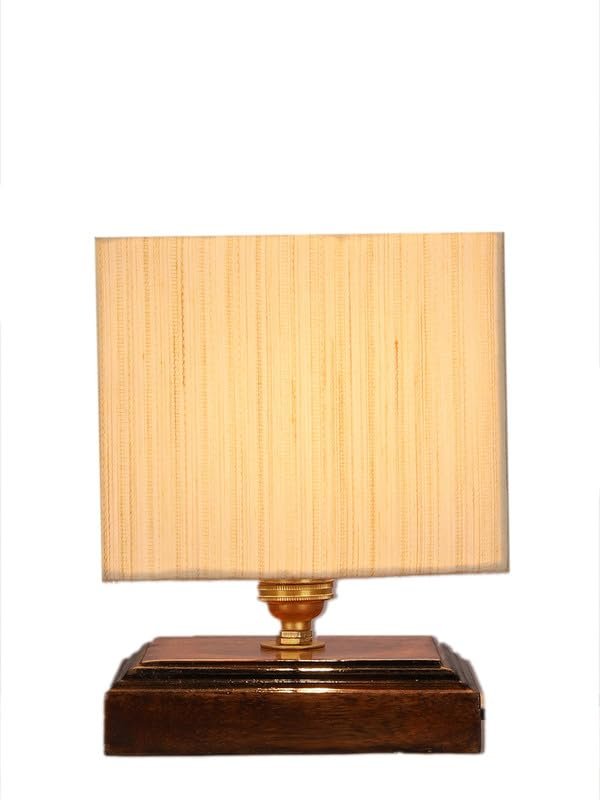 Multicolor Table Lamp | Artistic Mosaic Glass with Sturdy Wood Base | Decorative Ambient Light for Home D�cor | Perfect Blend of Modern & Traditional Style - Model DKK66