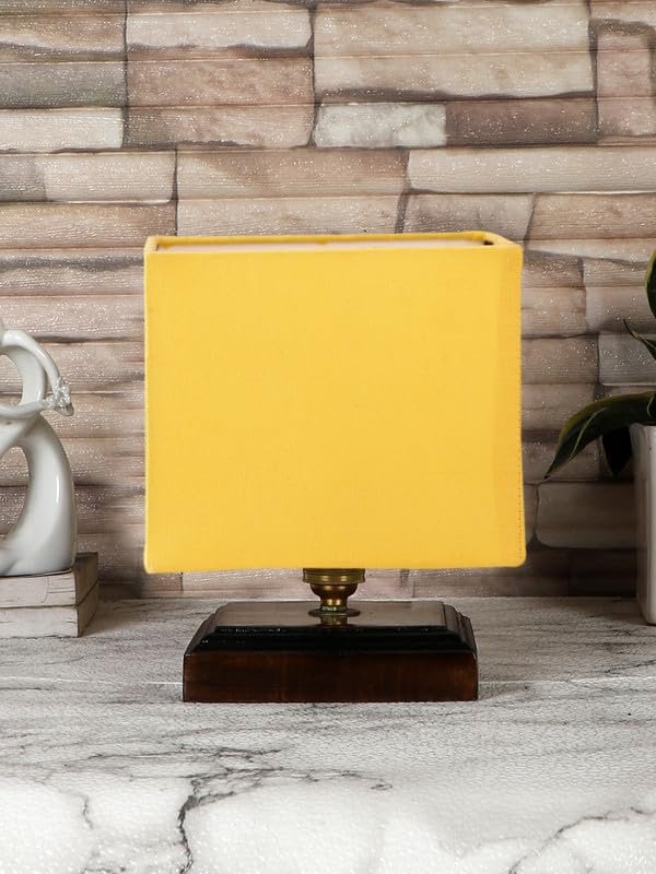 Multicolor Table Lamp | Artistic Mosaic Glass with Sturdy Wood Base | Decorative Ambient Light for Home D�cor | Perfect Blend of Modern & Traditional Style - Model DKK70