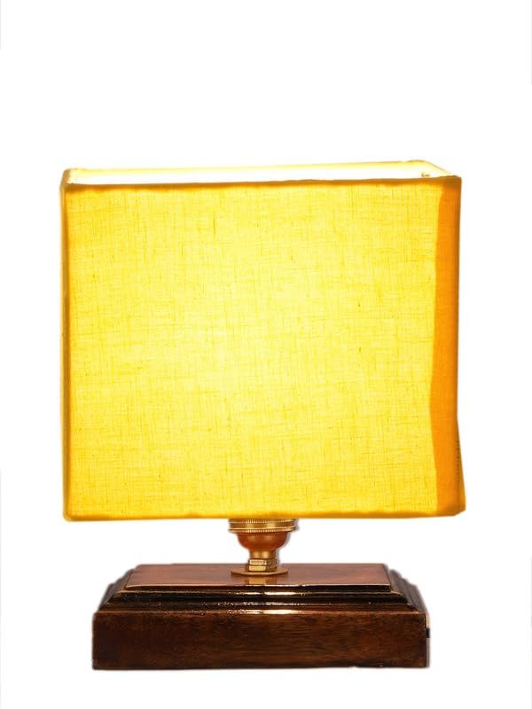 Multicolor Table Lamp | Artistic Mosaic Glass with Sturdy Wood Base | Decorative Ambient Light for Home D�cor | Perfect Blend of Modern & Traditional Style - Model DKK70