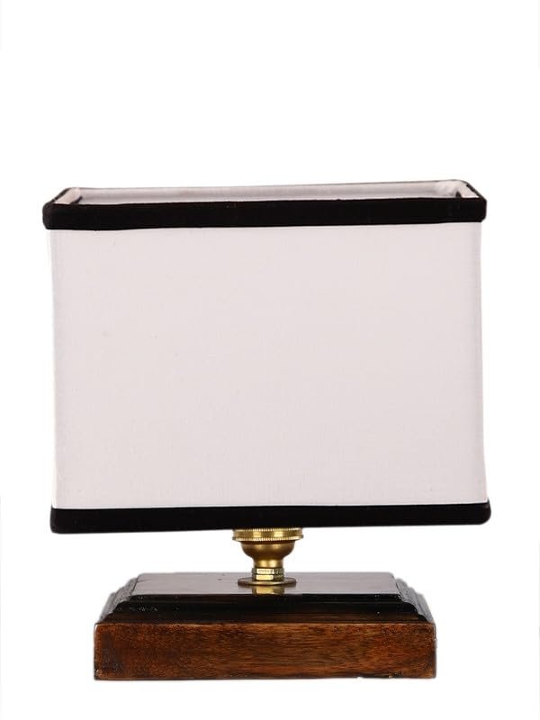 Multicolor Table Lamp | Artistic Mosaic Glass with Sturdy Wood Base | Decorative Ambient Light for Home D�cor | Perfect Blend of Modern & Traditional Style - Model DKK72