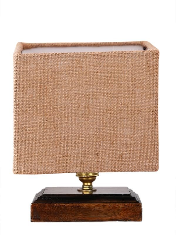 Multicolor Table Lamp | Artistic Mosaic Glass with Sturdy Wood Base | Decorative Ambient Light for Home D�cor | Perfect Blend of Modern & Traditional Style - Model DKK73