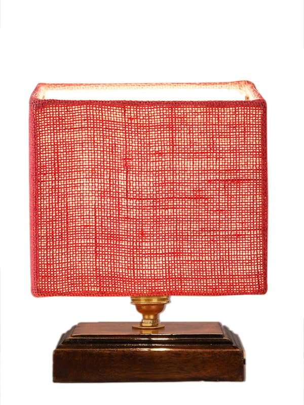 Multicolor Table Lamp | Artistic Mosaic Glass with Sturdy Wood Base | Decorative Ambient Light for Home D�cor | Perfect Blend of Modern & Traditional Style - Model DKK75