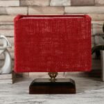 Multicolor Table Lamp | Artistic Mosaic Glass with Sturdy Wood Base | Decorative Ambient Light for Home D�cor | Perfect Blend of Modern & Traditional Style – Model DKK76