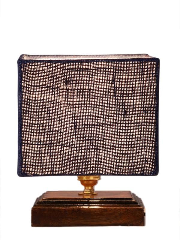Multicolor Table Lamp | Artistic Mosaic Glass with Sturdy Wood Base | Decorative Ambient Light for Home D�cor | Perfect Blend of Modern & Traditional Style - Model DKK77