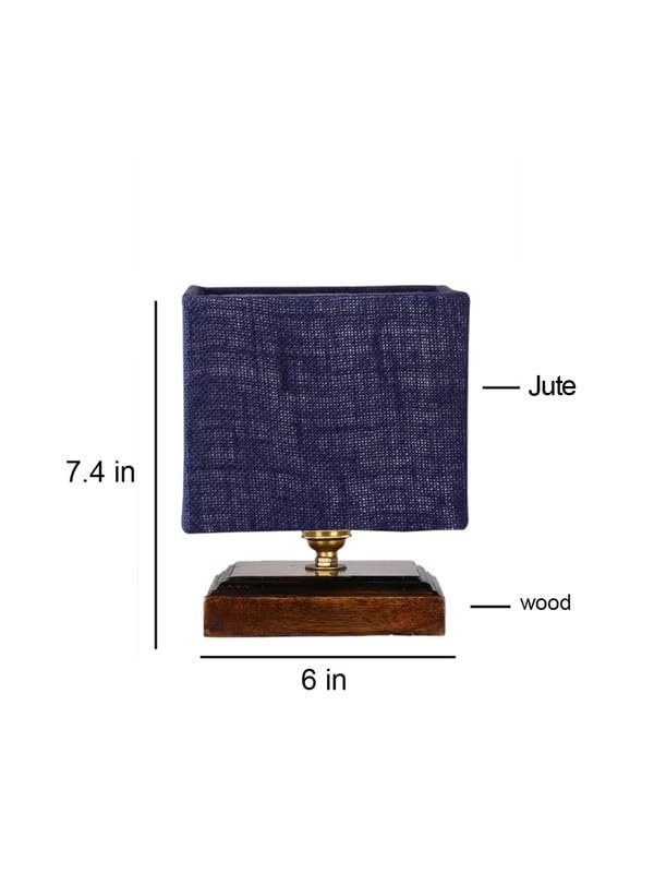Multicolor Table Lamp | Artistic Mosaic Glass with Sturdy Wood Base | Decorative Ambient Light for Home D�cor | Perfect Blend of Modern & Traditional Style - Model DKK77