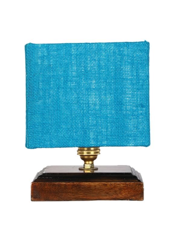 Multicolor Table Lamp | Artistic Mosaic Glass with Sturdy Wood Base | Decorative Ambient Light for Home D�cor | Perfect Blend of Modern & Traditional Style - Model DKK78