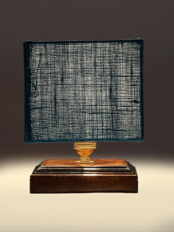 Multicolor Table Lamp | Artistic Mosaic Glass with Sturdy Wood Base | Decorative Ambient Light for Home D�cor | Perfect Blend of Modern & Traditional Style - Model DKK78
