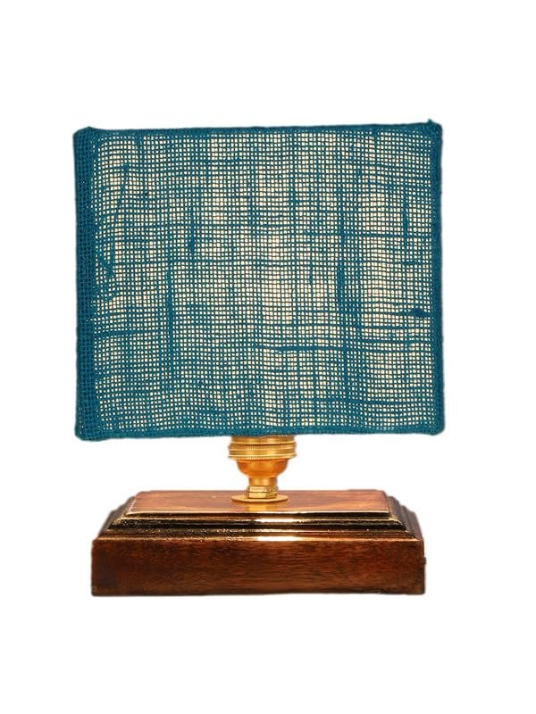 Multicolor Table Lamp | Artistic Mosaic Glass with Sturdy Wood Base | Decorative Ambient Light for Home D�cor | Perfect Blend of Modern & Traditional Style - Model DKK78