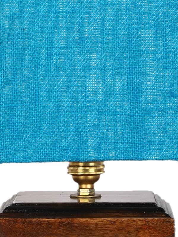 Multicolor Table Lamp | Artistic Mosaic Glass with Sturdy Wood Base | Decorative Ambient Light for Home D�cor | Perfect Blend of Modern & Traditional Style - Model DKK78