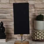 Multicolor Table Lamp | Artistic Mosaic Glass with Sturdy Wood Base | Decorative Ambient Light for Home D�cor | Perfect Blend of Modern & Traditional Style – Model DKK84