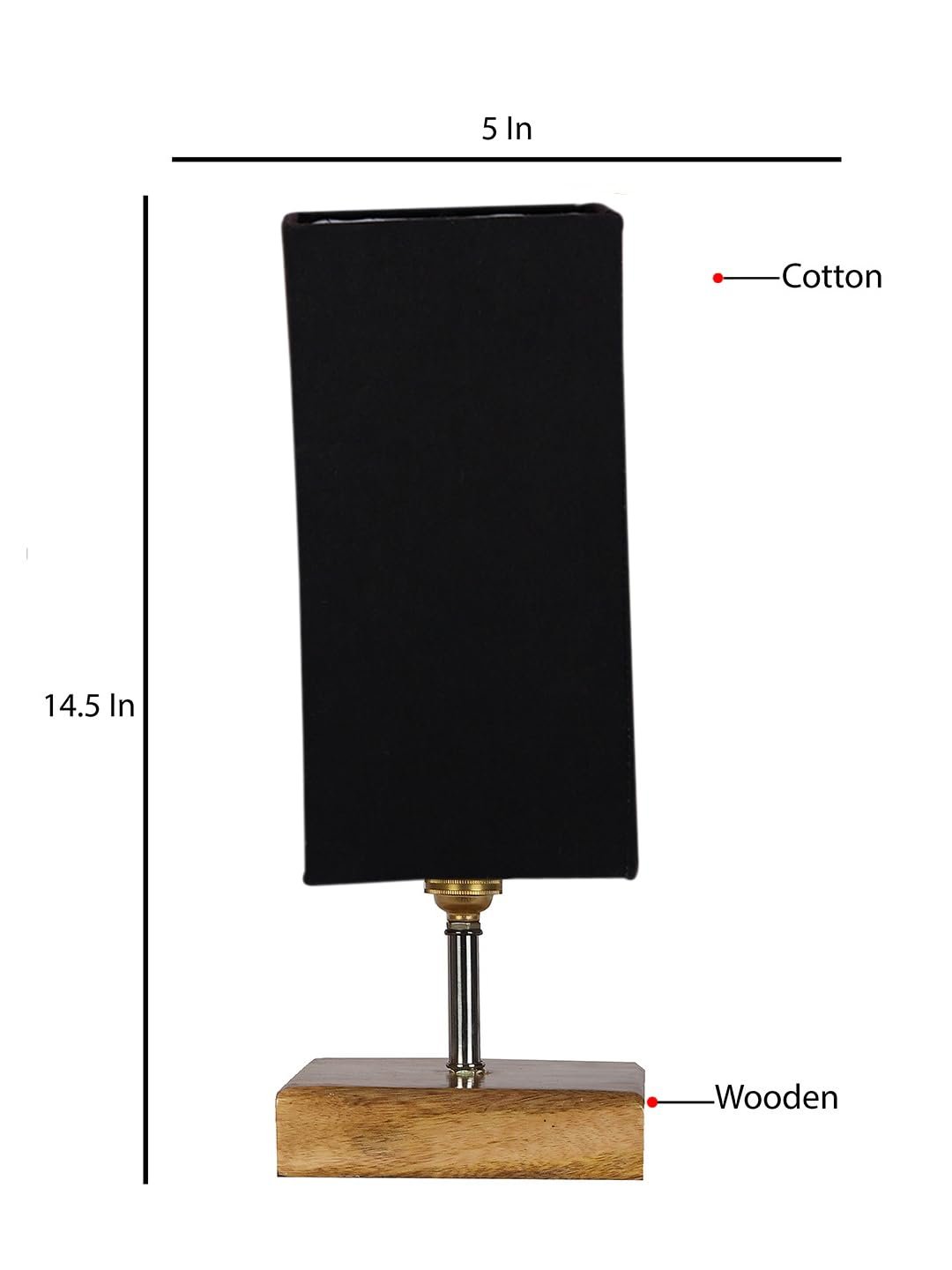 Multicolor Table Lamp | Artistic Mosaic Glass with Sturdy Wood Base | Decorative Ambient Light for Home D�cor | Perfect Blend of Modern & Traditional Style - Model DKK84