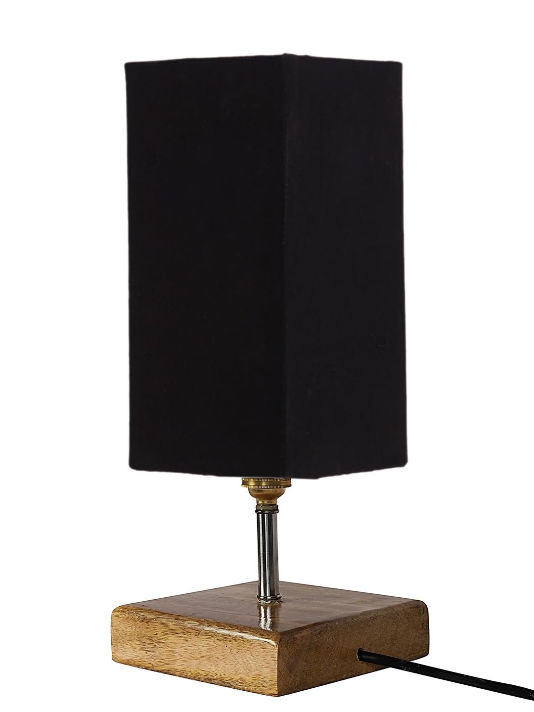 Multicolor Table Lamp | Artistic Mosaic Glass with Sturdy Wood Base | Decorative Ambient Light for Home D�cor | Perfect Blend of Modern & Traditional Style - Model DKK84