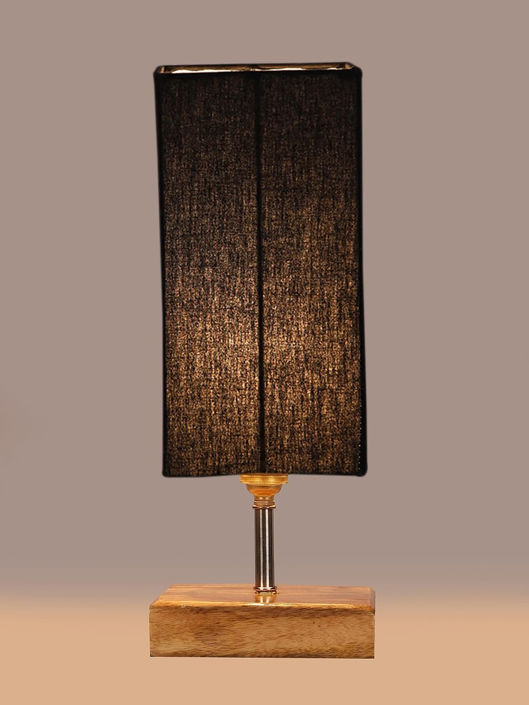 Multicolor Table Lamp | Artistic Mosaic Glass with Sturdy Wood Base | Decorative Ambient Light for Home D�cor | Perfect Blend of Modern & Traditional Style - Model DKK84