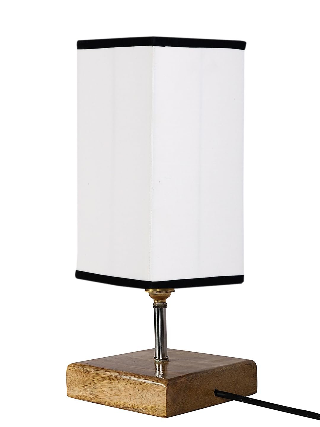 Multicolor Table Lamp | Artistic Mosaic Glass with Sturdy Wood Base | Decorative Ambient Light for Home D�cor | Perfect Blend of Modern & Traditional Style - Model DKK89