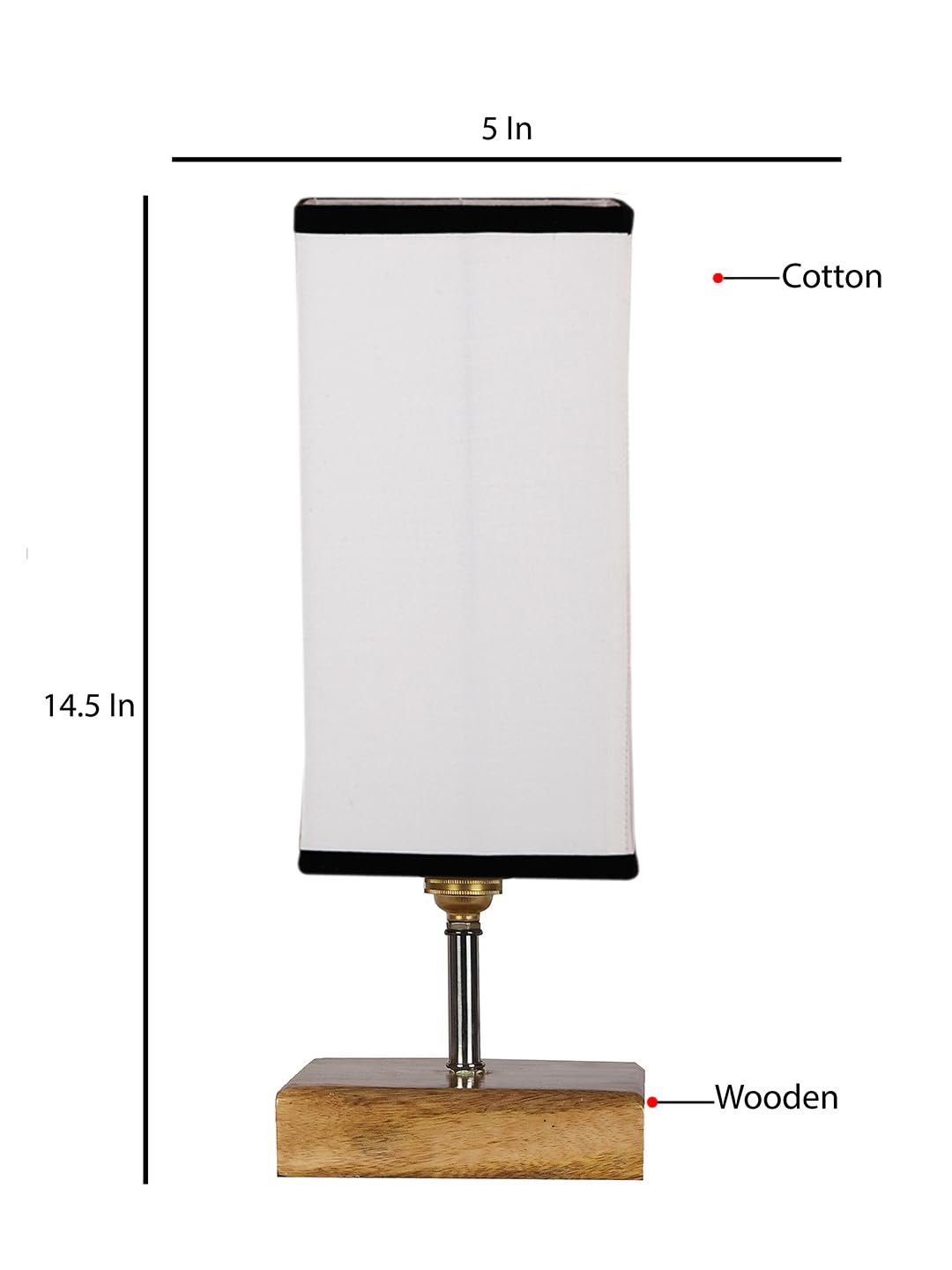 Multicolor Table Lamp | Artistic Mosaic Glass with Sturdy Wood Base | Decorative Ambient Light for Home D�cor | Perfect Blend of Modern & Traditional Style - Model DKK89