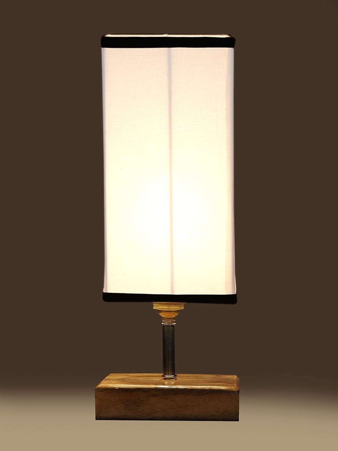 Multicolor Table Lamp | Artistic Mosaic Glass with Sturdy Wood Base | Decorative Ambient Light for Home D�cor | Perfect Blend of Modern & Traditional Style - Model DKK89