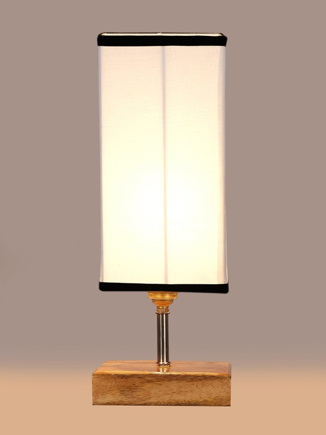 Multicolor Table Lamp | Artistic Mosaic Glass with Sturdy Wood Base | Decorative Ambient Light for Home D�cor | Perfect Blend of Modern & Traditional Style - Model DKK89