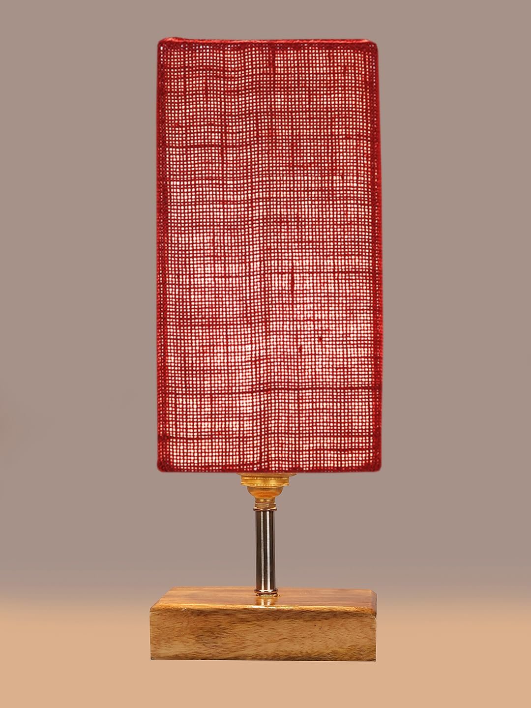 Multicolor Table Lamp | Artistic Mosaic Glass with Sturdy Wood Base | Decorative Ambient Light for Home D�cor | Perfect Blend of Modern & Traditional Style - Model DKK90