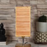 Multicolor Table Lamp | Artistic Mosaic Glass with Sturdy Wood Base | Decorative Ambient Light for Home D�cor | Perfect Blend of Modern & Traditional Style – Model DKK92
