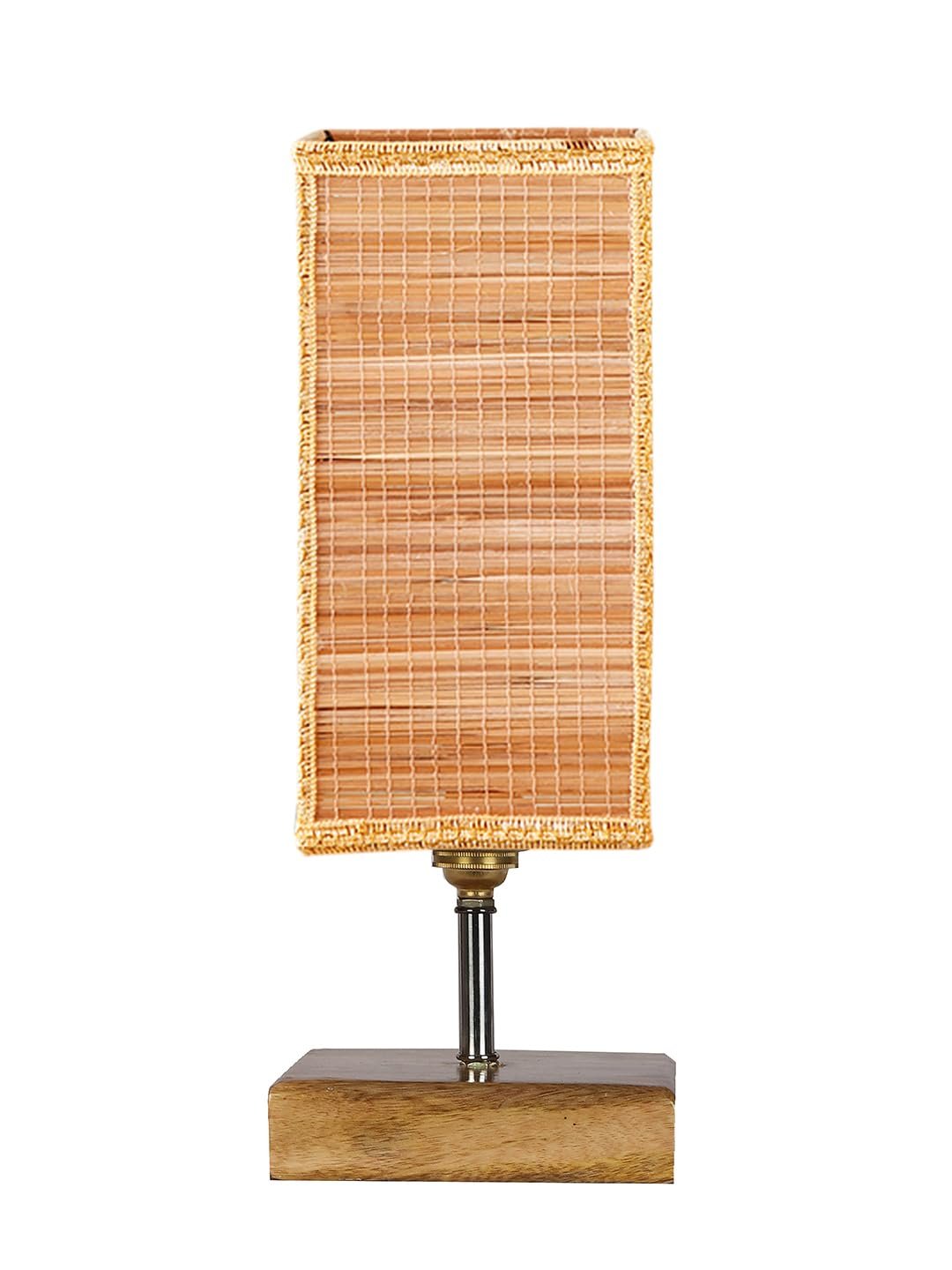 Multicolor Table Lamp | Artistic Mosaic Glass with Sturdy Wood Base | Decorative Ambient Light for Home D�cor | Perfect Blend of Modern & Traditional Style - Model DKK92