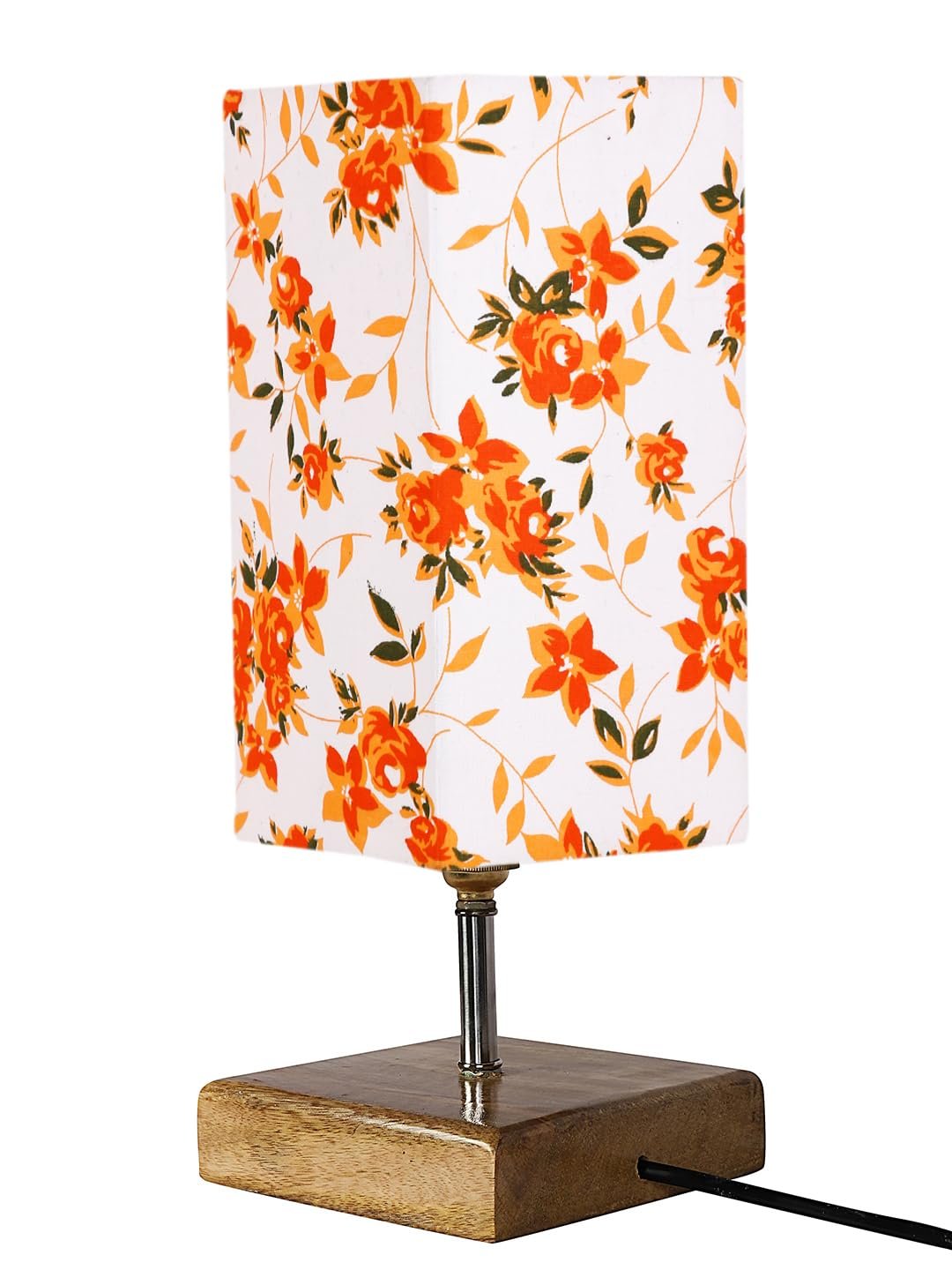 Multicolor Table Lamp | Artistic Mosaic Glass with Sturdy Wood Base | Decorative Ambient Light for Home D�cor | Perfect Blend of Modern & Traditional Style - Model DKK96