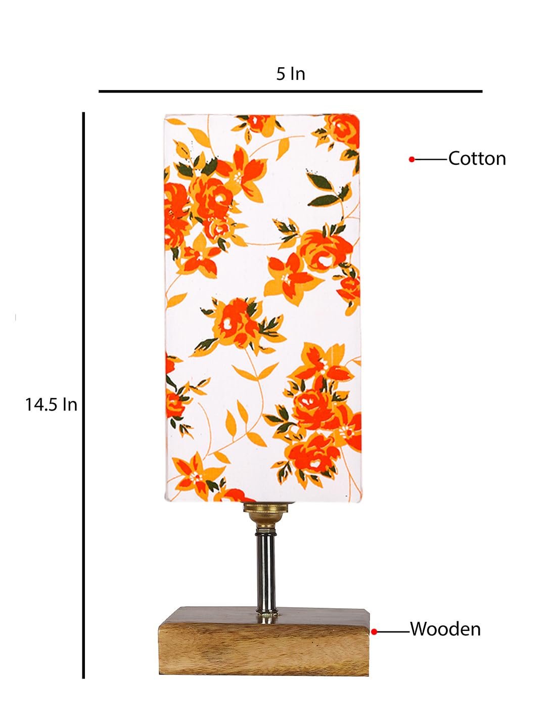 Multicolor Table Lamp | Artistic Mosaic Glass with Sturdy Wood Base | Decorative Ambient Light for Home D�cor | Perfect Blend of Modern & Traditional Style - Model DKK96