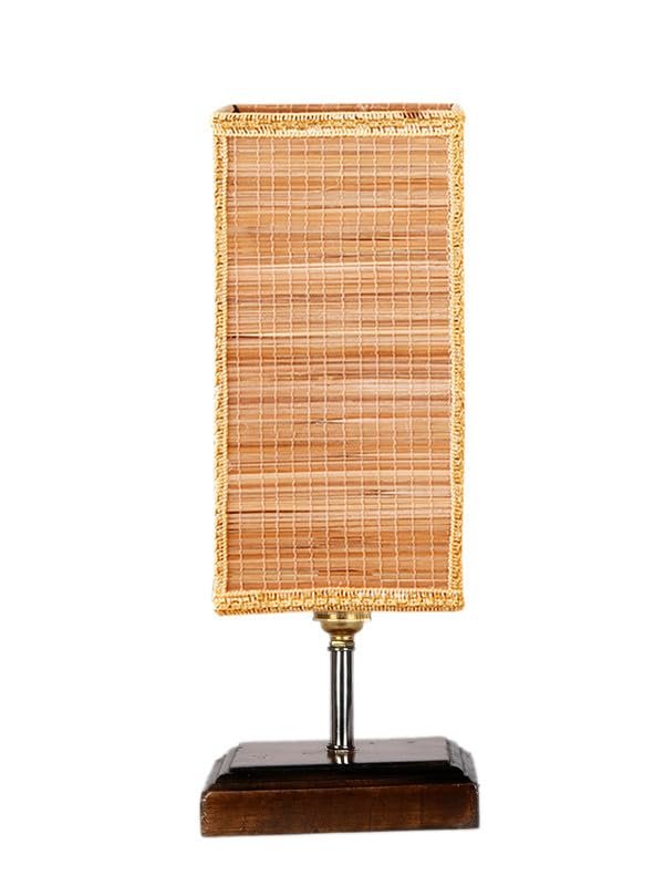 Multicolor Table Lamp | Artistic Mosaic Glass with Sturdy Wood Base | Decorative Ambient Light for Home D�cor | Perfect Blend of Modern & Traditional Style - Model DKK99