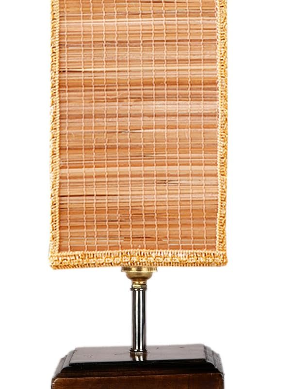 Multicolor Table Lamp | Artistic Mosaic Glass with Sturdy Wood Base | Decorative Ambient Light for Home D�cor | Perfect Blend of Modern & Traditional Style - Model DKK99