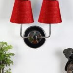 Multicolor Wall Lamp | Elegant Jute Material | Stylish Ambient Light for Home, Office, Living Room, Bedroom, Hallway | Modern Decorative Wall Sconce – Model DKV101