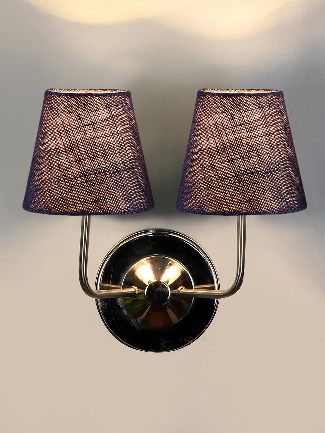 Multicolor Wall Lamp | Elegant Jute Material | Stylish Ambient Light for Home, Office, Living Room, Bedroom, Hallway | Modern Decorative Wall Sconce - Model DKV102