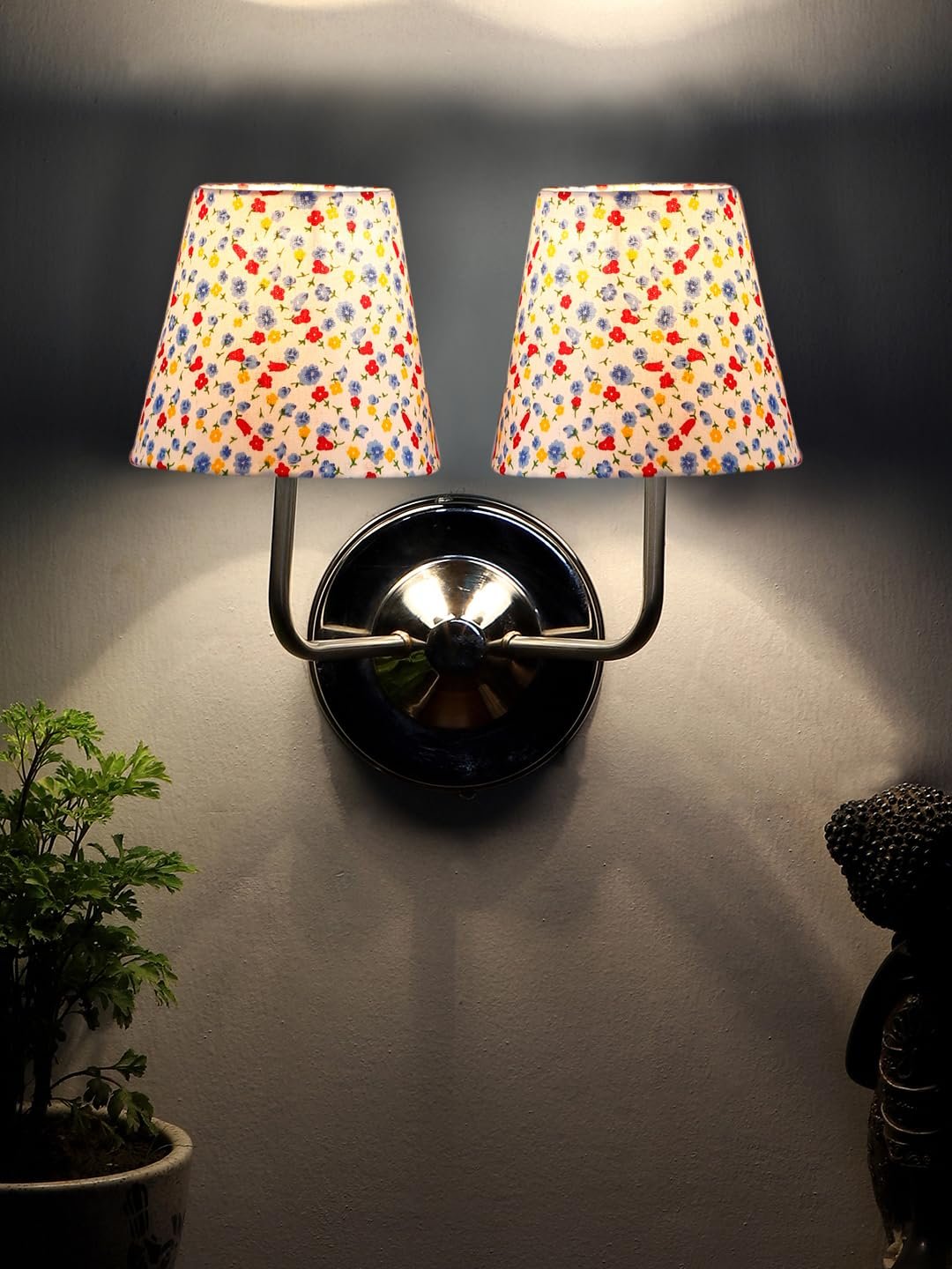 Multicolor Wall Lamp | Elegant Cotton Design | Stylish Ambient Light for Home, Office, Living Room, Bedroom, Hallway | Modern Decorative Wall Sconce - Model DKV1