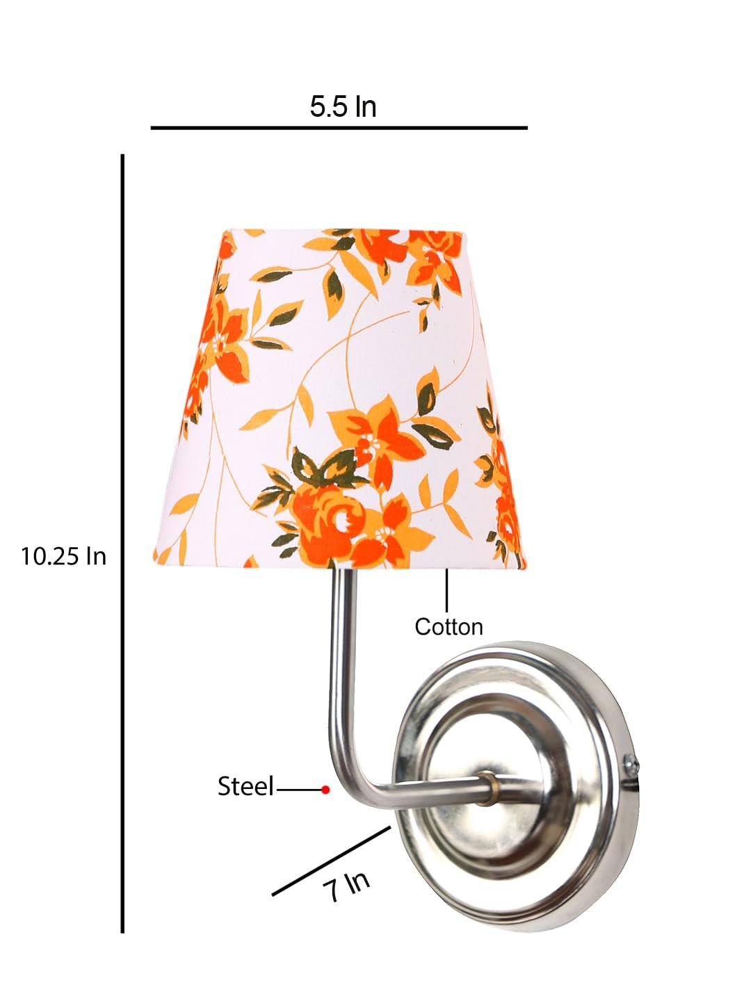 Multicolor Wall Lamp | Elegant Cotton Design | Stylish Ambient Light for Home, Office, Living Room, Bedroom, Hallway | Modern Decorative Wall Sconce - Model DKV119