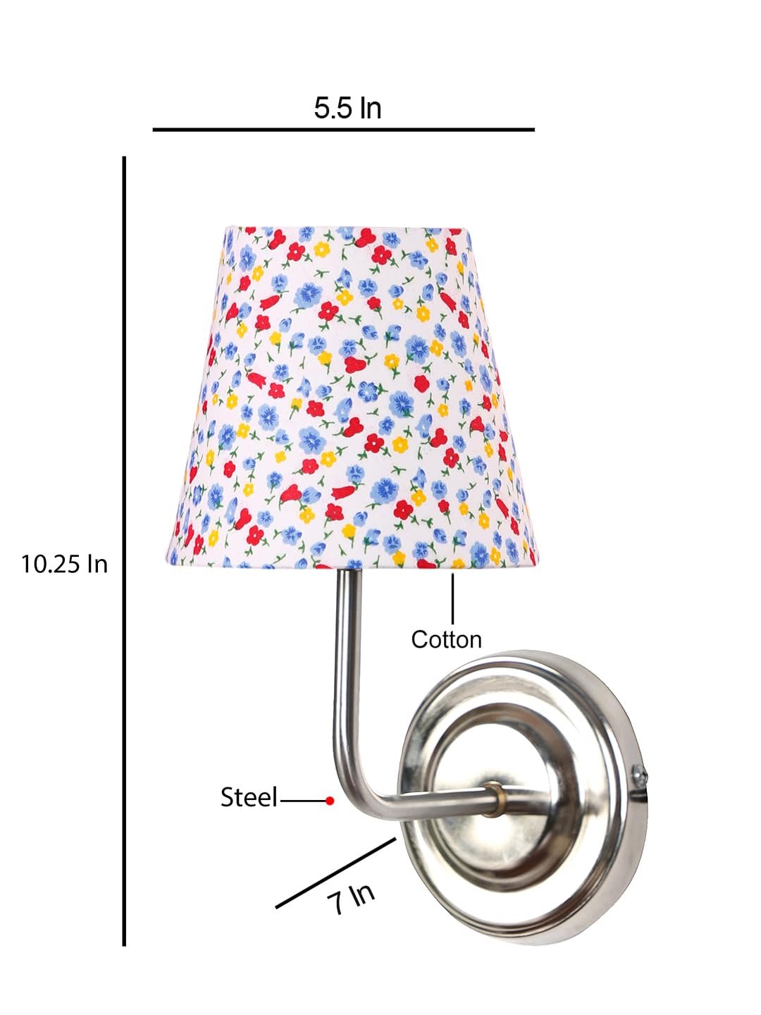 Multicolor Wall Lamp | Elegant Cotton Design | Stylish Ambient Light for Home, Office, Living Room, Bedroom, Hallway | Modern Decorative Wall Sconce - Model DKV120