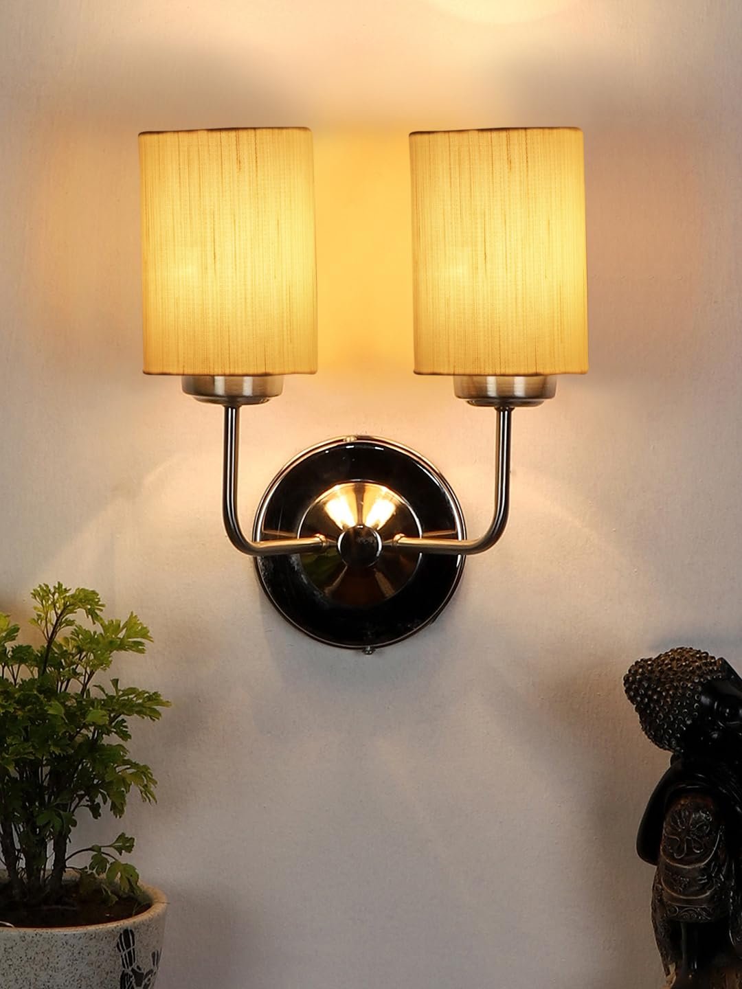 Multicolor Wall Lamp | Elegant Cotton Design | Stylish Ambient Light for Home, Office, Living Room, Bedroom, Hallway | Modern Decorative Wall Sconce - Model DKV61