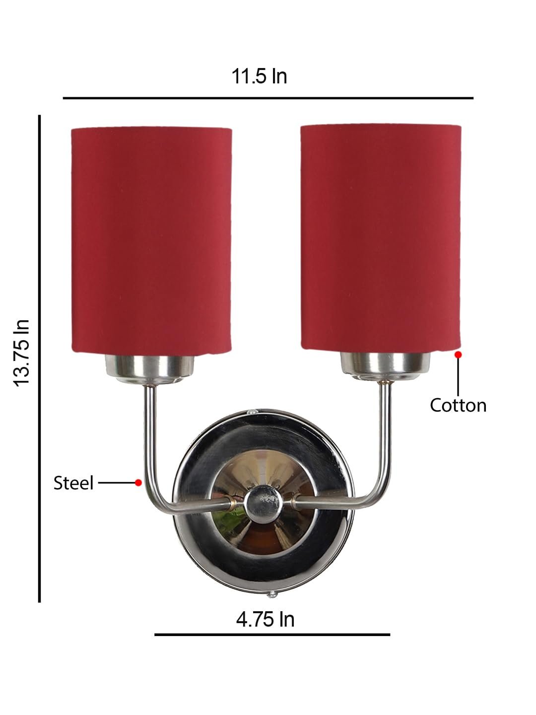 Multicolor Wall Lamp | Elegant Cotton Design | Stylish Ambient Light for Home, Office, Living Room, Bedroom, Hallway | Modern Decorative Wall Sconce - Model DKV63