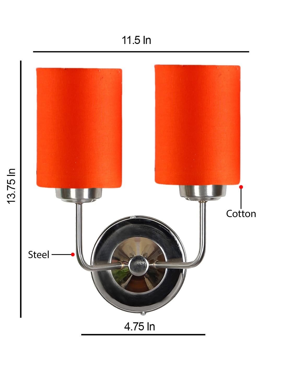 Multicolor Wall Lamp | Elegant Cotton Design | Stylish Ambient Light for Home, Office, Living Room, Bedroom, Hallway | Modern Decorative Wall Sconce - Model DKV64