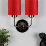 Multicolor Wall Lamp | Elegant Jute Material | Stylish Ambient Light for Home, Office, Living Room, Bedroom, Hallway | Modern Decorative Wall Sconce – Model DKV71