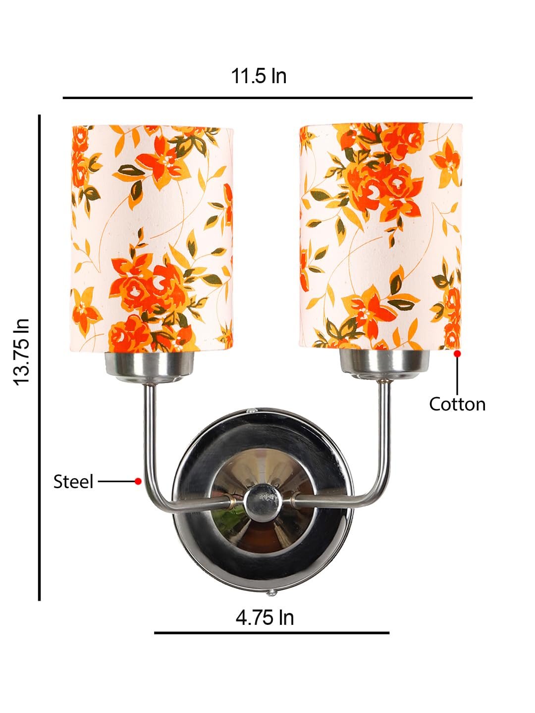 Multicolor Wall Lamp | Elegant Cotton Design | Stylish Ambient Light for Home, Office, Living Room, Bedroom, Hallway | Modern Decorative Wall Sconce - Model DKV74