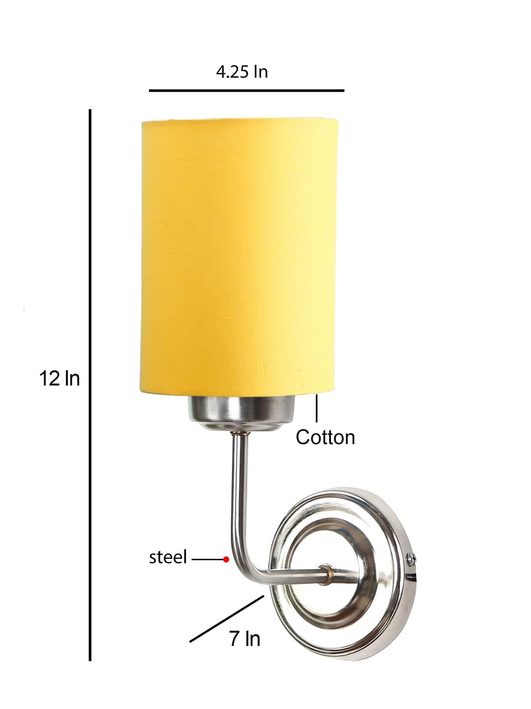 Multicolor Wall Lamp | Elegant Cotton Design | Stylish Ambient Light for Home, Office, Living Room, Bedroom, Hallway | Modern Decorative Wall Sconce - Model DKV80